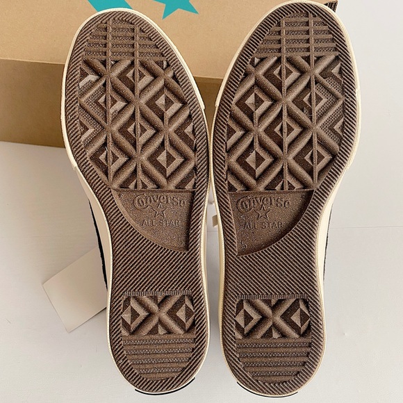 ✨New CONVERSE 70 Beyond Retro Fleece Colorblock Sneaker Black Blue Green Women 7 - Picture 10 of 13